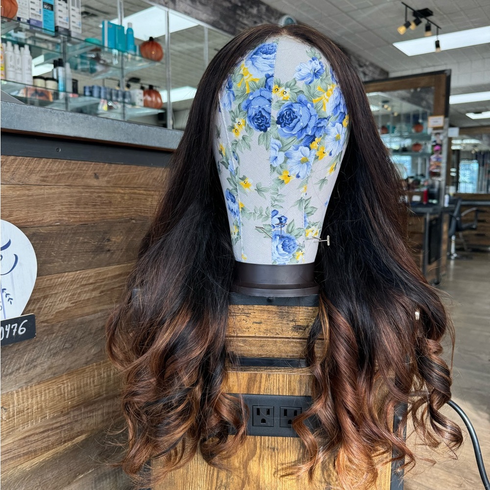 Beautiful 26  highlight/ Balayage fall wig 9*6 frontal 250 density